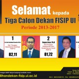 Pengumuman Tiga Calon Dekan FISIP UI 2013-2017